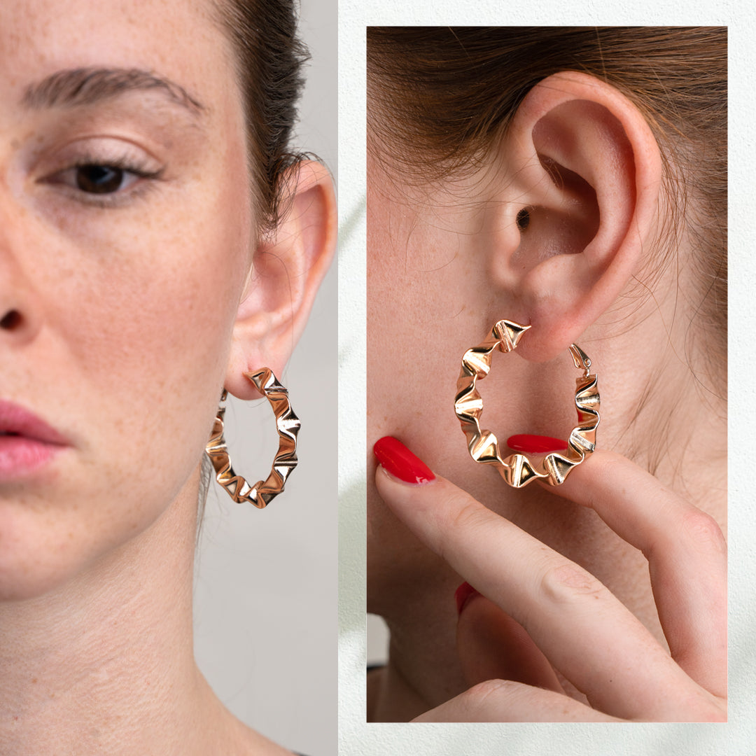 BOUCLES D'OREILLES ADULTES DOUBLE