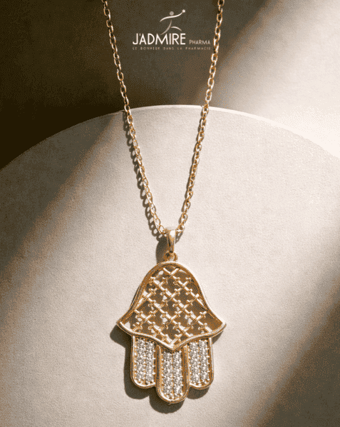 khomsa chaine grande argent